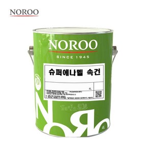 노루 슈퍼에나멜 속건 페인트 목재 철재, 회색1, 4L, 1개