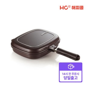 [해피콜] [빠른배송] 빗살 점보그릴양면팬 30cm, HC해피콜 빗살 점보그릴양면팬 30cm 마감임박!!!, 1개