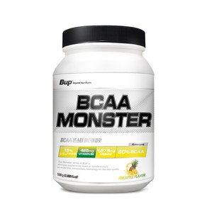 BUP BCAA몬스터 파인애플맛 류신 아미노산 헬스보충제 BCAA, 1개, 500g