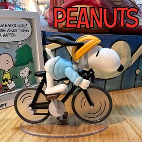 스누피 BICYCLE RIDER SNOOPY 사이클 피규어(정품), 1개