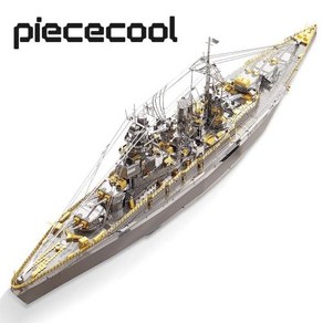 직소퍼즐 도형 게임 Piececool 3D 금속 퍼즐 모델 빌딩 클래스 전함 직소 성인용 크리스마스 생일 선물