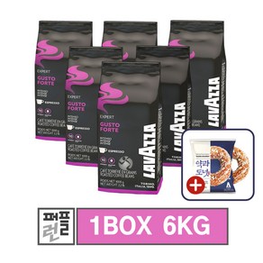 라바짜 구스토 포르테 원두 커피 홀빈 1kg x 6 (1박스), 6개