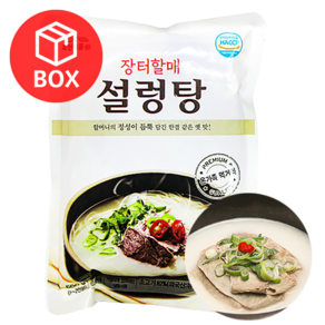 옥천 장터할매 설렁탕 1박스(600g x 25개), 25개, 600g