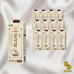 정식품 진한 콩국물 간단요리사 콩국 950ml 12팩, 12개