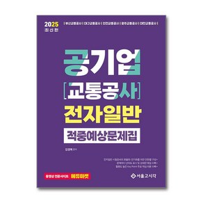 에스지피엔이 2025 공기업 (교통공사) 전자일반 적중예상문제집, 서울고시각