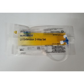 성심메디칼 익스텐션 튜브 10cm I.V Extension 3-way Set 연결관