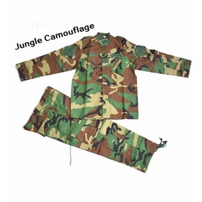 특전사군복전술 군사 어린이 위장 BDU 유니폼 스포츠 특수 위장 투피스 슈트, 05 Woodland Camo_03 110 CM