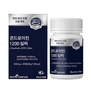 뉴트리캔버스 콘드로이친1200실버 600mgx60정, 60정, 1개