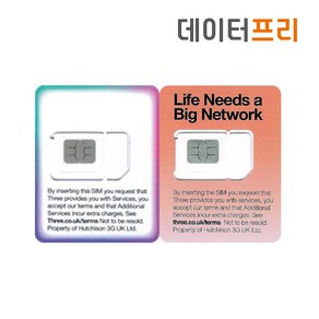 쓰리심 유럽통합유심 4GB 10GB 12GB(영국외9GB)