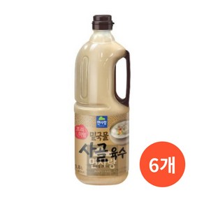 면사랑 밑국물 사골 육수, 6개, 1.8L