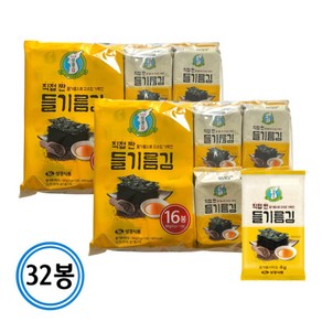 [지도표 성경김] 들기름 식탁김 4gX32봉, 64g, 32개
