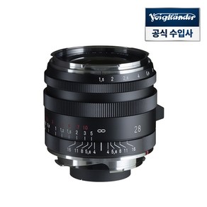 보이그랜더 NOKTON VL 28mm F1.5 ASP Type I Black 라이카 M마운트, 단일품목