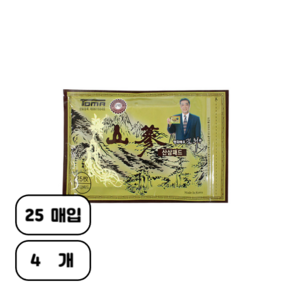 가온들 산삼패드100매(4팩), 100개