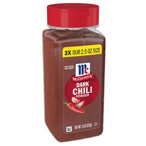 McCormick Dark Chili Powder 7.5 Oz McCormick 다크 칠리 파우더 7.5온스