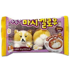 댕냥이 마시멜로우 강아지 모양 수입 아이들 간식, 30g, 6개