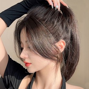 HAIRCUBE 자연스러운 옆머리 가발 부분가발 2피스