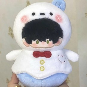 러브앤딥스페이스 솜 인형 20cm 눈사람 오리 굿즈, 1개, 이시언 눈사람-20cm