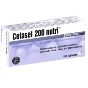 세파셀 셀레늄 캡슐 100정 / Cefak Cefasel 200 nutri Selen-Tabs 100 Tablets