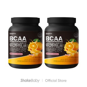 쉐이크베이비 BCAA 아미노산 글루타민 오렌지맛, 400g, 2개