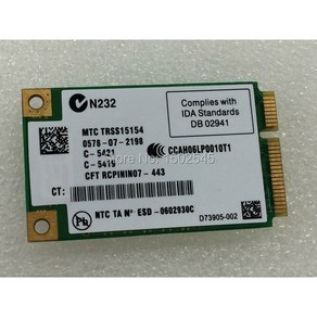 인텔 wifi 링크 5100 5100AN 미니 PCI E WiFi 무선 카드 HP 6520S 6530S 6531S 2230S 6930P 8530P 480985 001, 1개