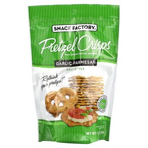 Snack Factoy 프레즐 크리스 갈릭 파마산 델리 스타일 204g7.2oz, 204g, 1개