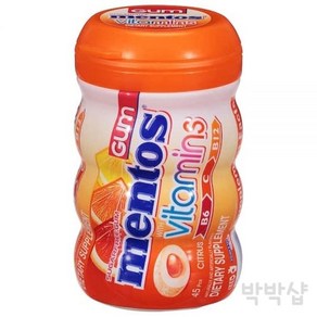 멘토스 비타민 자일리톨 껌 시트러스 맛 90g, 1개