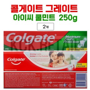 콜게이트 아이씨 쿨민트 치약, 250g, 2개