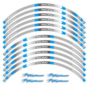 오토바이휠스티커 튜닝 반사 새로운 오토바이 휠 스티커 스트라이프 림 스즈키 하야부사용 피스, 20) 20, 1개