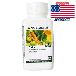 Amway Nutilite 데일리 멀티비타민 120정 암웨이 뉴트리라이트 Daily 미국 직구 사은품 추가증정, 1개