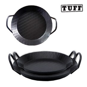 TUFF 카본 스틸 인덕션 터프팬 빠에야팬 무쇠 후라이팬 24cm 28cm, 01. TUFF 터프팬 24cm, 1개