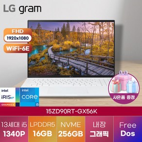 LG전자 LG gam 15ZD90RT-GX56K 윈도우11 가성비 노트북 게이밍 노트북, FREE DOS, 16GB, 256GB, 코어i5, 화이트