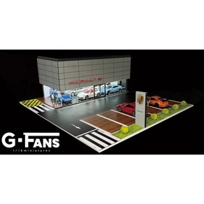 GFans 주차장 자동차 차고 디오라마 다이캐스트 모형 1:64 LED 조명