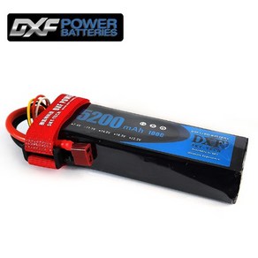 DXF 배터리 소프트 리튬 11.1v 5200mah 100c(3S) (딘스잭), 1개