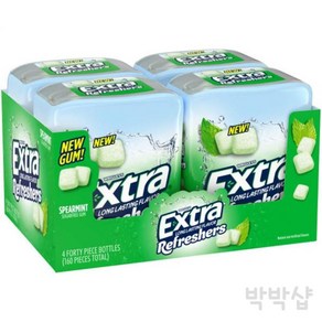 엑스트라 리프레셔 츄잉껌 스피어민트 4팩, 4개