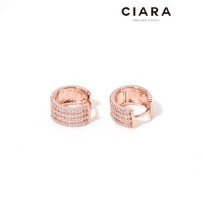 CIARA 14K Gorga 로맨틱 포웨이샤이닝스톤 귀걸이(GoldPlated)