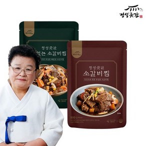 정성곳간 강순의 명인의 소갈비찜 500g 3팩 (옵션2), 02. 뼈없는 소갈비찜 500g 3팩, 3개