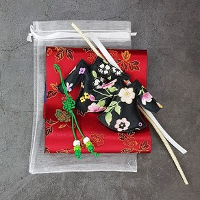 한정세일) 꽃나비 미니 한복 만들기 DIY패키지(7colo) 한국전통기념품 추석선물 외국인친구선물, 블랙