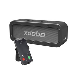 XDOBO WAKE 1983 휴대용 블루투스 스피커, 블랙