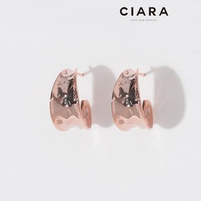 CIARA 14K Colico 메짜루나 와이드 귀걸이(SilvePin)