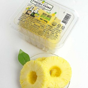 프레쉬팜 골드 파인애플 링형 1kg(500g+500g) 올바른농장 간편 조각과일, 1개, 1kg