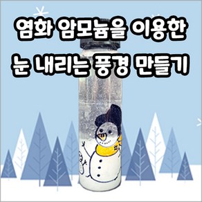 염화 암모늄을 이용한 눈 내리는 풍경 만들기(1인용 5인용), 5인용