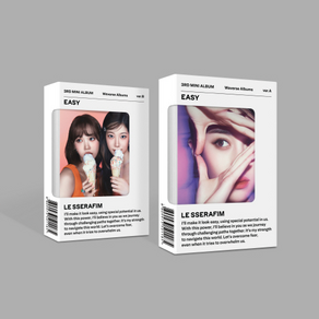 르세라핌 (LE SSERAFIM) ﻿3d Mini Album - EASY ﻿(Wevese Albums ve.) 2종 중 1종 랜덤