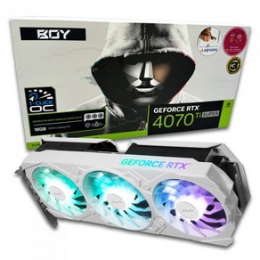 [갤럭시 공식 판매처] 갤럭시 BOY 지포스 RTX 4070 Ti SUPER EX GAMER WHITE OC V2 D6X 16GB