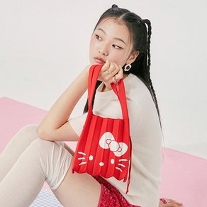 [백화점정품] 조셉앤스테이시 여성 [바로배송]Lucky Pleats Knit S Hello Kitty Babados Red