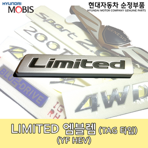 LIMITED 엠블렘 / 86313E6000 / 리미티드 엠블렘 / YF엠블렘 / 순정엠블렘 / 86313 E6000 / 순정부품, 1개