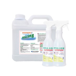 진로발효 바이오크린콜 살균소독제 4.2L + 공병 2개