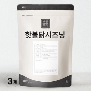 바른미각 핫불닭 시즈닝, 3개, 500g