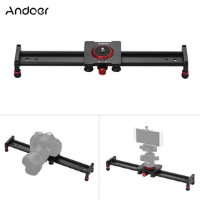 Andoe 알루미늄 합금 카메라 트랙 슬라이더 DSLR 카메라, 트랙 슬라이더 40cm, 1개