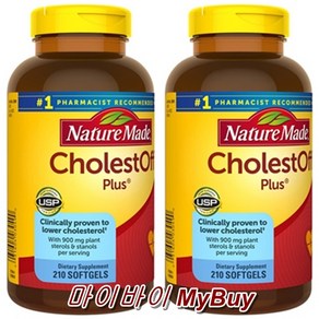 네이처메이드 Nature Made 콜레스테롤 New CholestOff Plus 210 정 X 2병