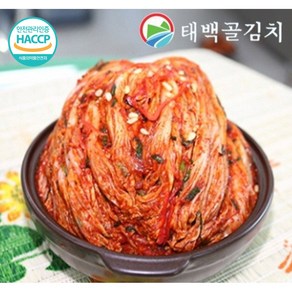 [태백골김치] HACCP인증 태백 포기김치, 5kg, 1개